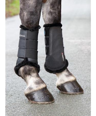 Shires Arma Fur Lined Brushing Boots - Black Full Black - Buy Online on SooperMarket.com