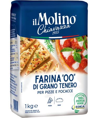 il Molino Chiavazza - Authentic Italian Soft Wheat Type ''00'' Pizza Flour 1kg | Perfect for Traditional Pizza & Focaccia - Buy Online on SooperMarket.com