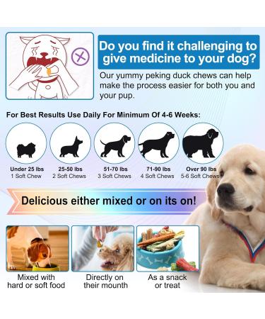 HXTMKT Dog Itch and Immune Chews Itch Relief Allergy Relief for Dogs Anti Itch for Dogs Skin Allergy Treatment for All Dog Breeds 30 Chews Duck Flavor Dog Skin& Coat Health Supplement - Buy Online on SooperMarket.com