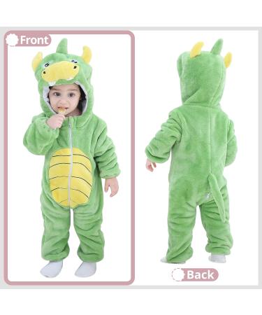 COOKY.D Unisex Winter Animal Hooded Baby Romper 18-24 Months - Green - Buy Online on SooperMarket.com