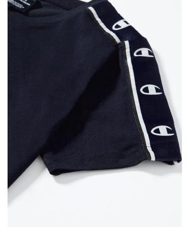 Champion Boys Legacy American Tape Small Logo S/S T-Shirt - Navy 3-4 Years | International Shipping Available - Buy Online on SooperMarket.com