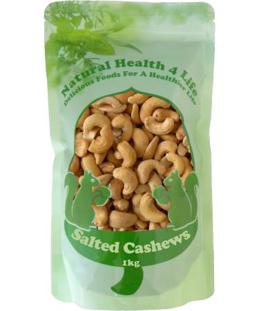 Natural Health 4 Life Whole Baked and Salted Cashew Nuts 1kg