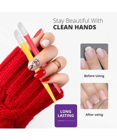 CATTOMBEEG Rubber Cuticle Pusher - Pack of 6 - Nail Art and Cleaner Tools for Men and Women - Six Colors Mix - Buy Online on SooperMarket.com