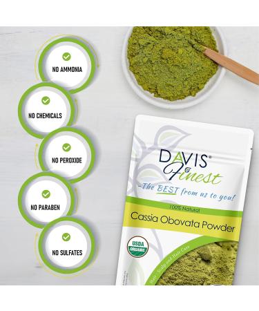 Davis Finest Cassia Obovata Powder 250g - 100% Pure & Natural Blonde Hair Dye & Conditioner - Buy Online on SooperMarket.com