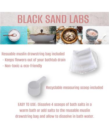 Black Sand Labs Premium Bath Salts for Her - Dead Sea & Himalayan Pink Salt Blend with Botanicals - Moisturizing and Rejuvenating Luxury Bath Salts for Women - Summer Terrace - Buy Online on SooperMarket.com