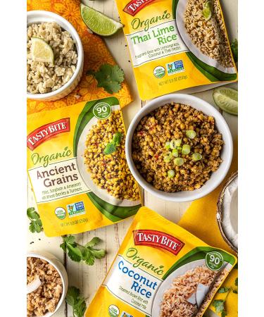Tasty Bite Organic Thai Lime Rice - Ready to Eat, Vegan, 8.8 oz (Pack of 6) - Buy Online on SooperMarket.com