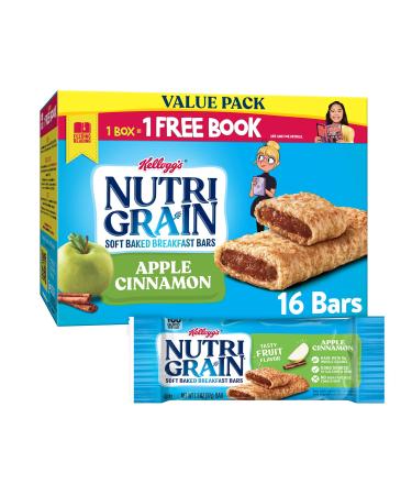 Nutri-Grain Soft Baked Breakfast Bars Made with Whole Grains Kids Snacks Value Pack 20.8oz 16 count Box (Pack of 3 boxes)