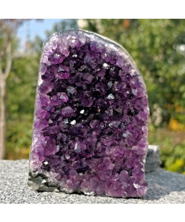 Natural Amethyst geode Quartz Cluster Crystal Specimen Reiki Stone kaixun (Size : 400g) - Buy Online on SooperMarket.com