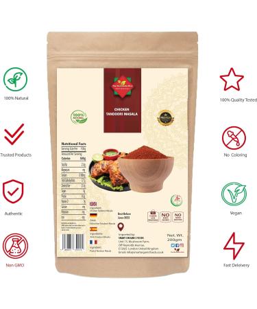 Worldwide Mint's Chicken Tandoori Masala 200G - Premium Artisan Spice Mix, All Natural & Award-Winning - Buy Online on SooperMarket.com