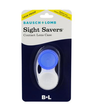 Sight Savers Contact Lens Case (Blue) 1 Count (Pack of 1)