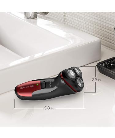Remington WETech Rotary Shaver Lithium Powered Electric Razor PR1385 R800 Series Colors May Vary - Red or Black Blades: PrecisionPlus - Buy Online on SooperMarket.com
