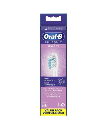 Oral-B Pulsonic Set of 4 Soft Brushes for Sonic Toothbrushes Oral-B Pulsonic Sensitive 4 Carat Brush Heads - Buy Online on SooperMarket.com
