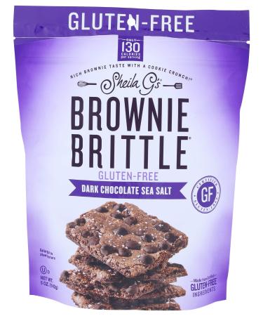 SHEILA GS Dark Chocolate Sea Salt Brownie Brittle, 5 OZ