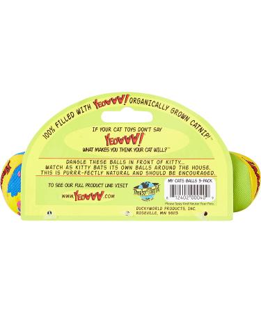 Yeowww! My Cats Balls 3-Pack - Best Catnip Toy Set for Playful Felines - Buy Online on SooperMarket.com
