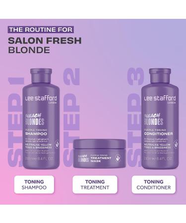 Lee Stafford Bleach Blondes Purple Toning Treatment Mask 200ml - Enhance & Neutralize Blonde Hair - International Shipping Available - Buy Online on SooperMarket.com