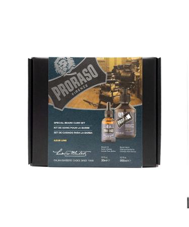 Proraso Beard Care Kit for Men - Sandalwood Beard Wash & Oil for Thick Coarse Beards | Cleanse Tame & Detangle | International Shipping - Buy Online on SooperMarket.com