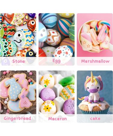 12 Colors Double Sided Edible Markers - Food Grade Pens for Decorating Cookies, Fondant, Desserts - Gourmet Writer for Baking & Easter Eggs - Buy Online on SooperMarket.com