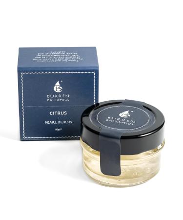 Burren Balsamics Citrus Infused White Balsamic Pearls 50g