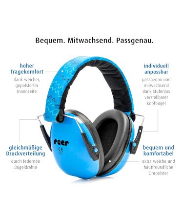 Reer Girls Ear Protection - Comfortable Blue Hearing Protection for Kids - 1 Piece - Buy Online on SooperMarket.com