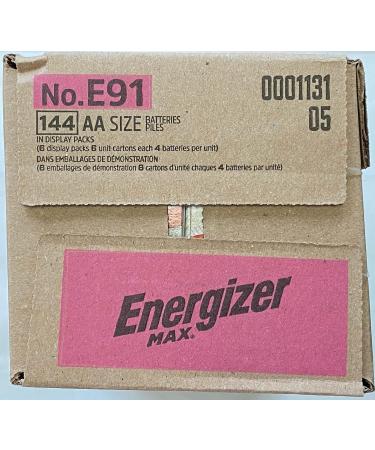 Energizer Max E91 AA Batteries - Case of 144 - Premium Quality Made in the USA | International Shipping Available - Buy Online on SooperMarket.com