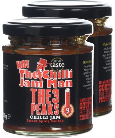 Chilli Jam Man Heat-9 3-Peaks Jar 200g - Buy Online on SooperMarket.com