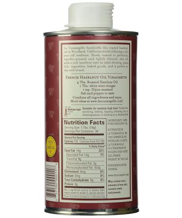 La Tourangelle Roasted Hazelnut Oil 16.9 oz - Premium Quality, Versatile Cooking Oil - Buy Online on SooperMarket.com