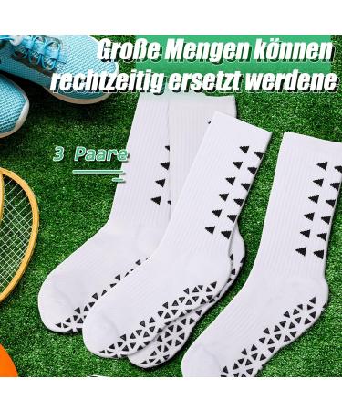 Shop Utensilsto Men's Football Grip Socks - Anti-Slip Soccer Socks (3 Pairs) for Sports | Size 38-46 - Buy Online on SooperMarket.com