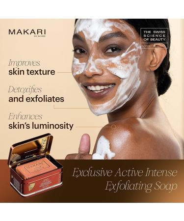 Makari Exclusive Skin Lightening Bar Soap with Organiclarine - Dark Spot, Acne Scar, Sun Patch, Stretch Mark & Hyperpigmentation Treatment - 7oz - Buy Online on SooperMarket.com