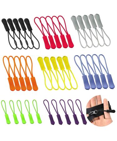 40 pieces of zipper made of nylon with handle zipper cord with handle replacement zipper made of nylon for zipper slide for sports backpack Camping zipper Kordel
