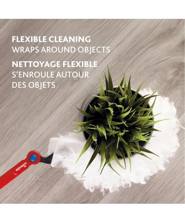 Vileda Flex & Catch Duster | Heavy Duty Dusting Kit with 3 Disposable Duster Refills | Extendable 3 Ft Handle with Stay-On Duster Hook | Traps 3X More Dust Than Feather Dusters Dusting Kit + 3 Duster Refills - Buy Online on SooperMarket.com