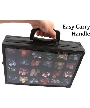 Forged Dice Co. Dice Display Case and Rolling Tray with 2 Divided Trays - Holds 480 Metal/Plastic Polyhedral Dice - Ideal for RPG & D&D Collectors - Buy Online on SooperMarket.com