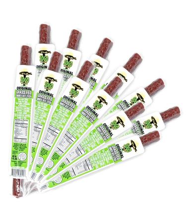 Original, Sogo Snacks, No Sugar, 100% Grass-fed & Grass-finished, Non-GMO Beef Sticks. No Added Nitrates, Gluten, Soy, MSG, Dairy, Nuts. Keto, Whole, Paleo Friendly (Original, 1-oz, 12 Count) Original - Grass Fed Beef 1 Ounce (Pack of 12)