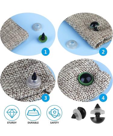 600PCS Colorful Plastic Safety Eyes & Noses for Amigurumi Craft Dolls & Toys - Buy Online on SooperMarket.com