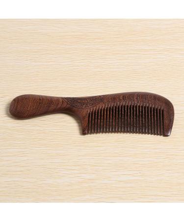 BYCUFF Unisex Sandalwood Comb Women Men Home Travel Wood Anti-Static Fine-Tooth Comb Wooden Handles Hair Comb - Buy Online on SooperMarket.com