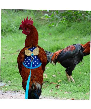CORHAD Chicken and Duck Vest Hen Leash Chicken Lead and Harness Small Dog Harness Rooster Costume Pet Leash 17X15X0.5CM Blue - Buy Online on SooperMarket.com
