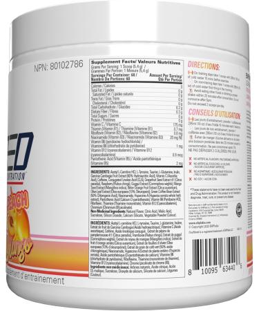 EHP Labs OxyShred Thermogenic Pre Workout Powder & Shredding Supplement - Preworkout for Men & Women Sugar Free Energy Powder with 150mg of Caffeine - Peach Mango 60 Servings - Buy Online on SooperMarket.com