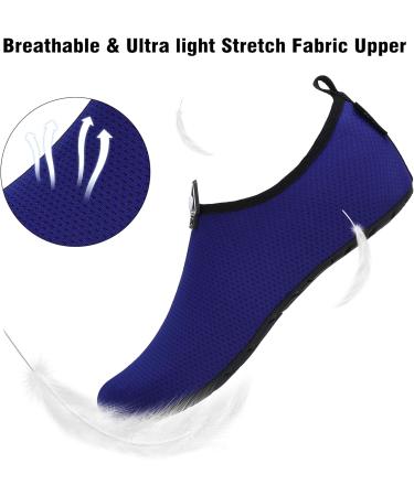 SAGUARO Quick Drying Bathing Shoes for Men & Women - Unisex Beach & Swimming Shoes in Blue EU Size 42/43 - Buy Online on SooperMarket.com