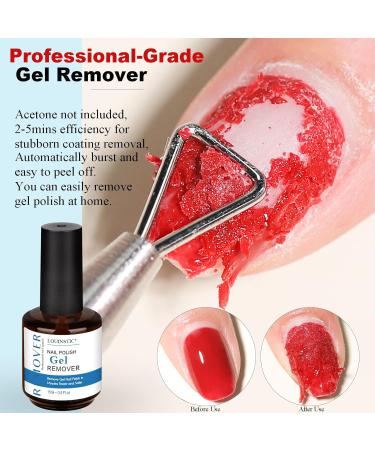 LOUINSTIC Gel Nail Polish Remover - Fast 2-5 Minute Gel Polish Removal (2pcs) | Nail Polish Remover Tool Included - Buy Online on SooperMarket.com