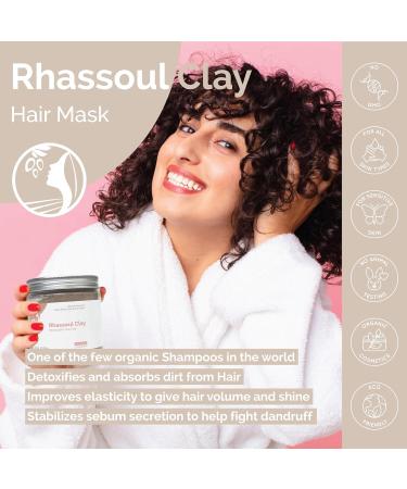 Fatima's Garden Ghassoul Powder with Rose Petals - 5.3oz Rhassoul Face and Hair Mask - 150g Pack of 1 - Buy Online on SooperMarket.com