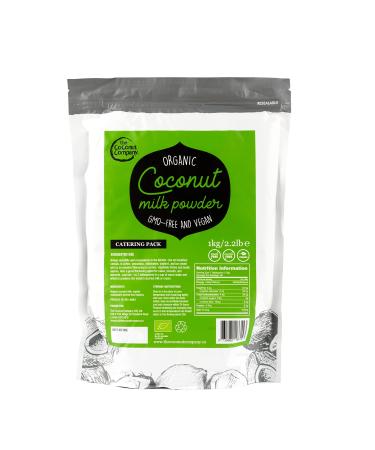 Organic VEGAN Coconut Milk Powder - 1KG - Dairy-free Milk Alternative - Gluten-free Vegan Organic Certified Powdered coconut milk Bulk coconut milk Coconut 1 kg (Pack of 1)