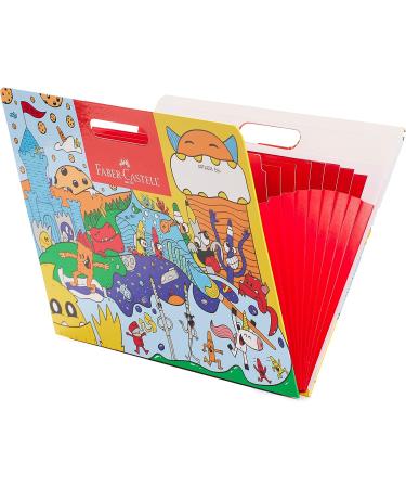 Faber-Castell Kids Artist Portfolio - 9 Expandable Pockets - 17x13 Large Artwork Organizer - Buy Online on SooperMarket.com