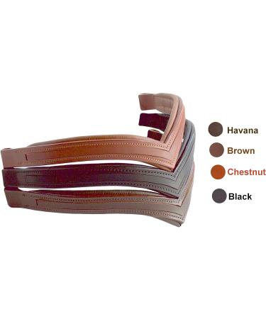 16 Empty Channel V Shape Black Browband - Handcrafted Horse Tack - Buy Online on SooperMarket.com