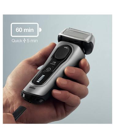 Braun Series 8 8467cc Electric Razor for Men with Precision Trimmer - Galvano Silver - Buy Online on SooperMarket.com