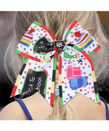 Toseky Bow Hair Clips for Girls - Cartoon Back to School Hair Barrettes Chic Hair Accessories Portable Barrettes for Students - Buy Online on SooperMarket.com