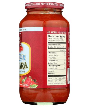 Silver Palate Low Sodium Marinara Pasta Sauce - 25 oz - Buy Online on SooperMarket.com