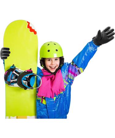 WALSKING Kids Winter Gloves - Waterproof Insulated Ski Gloves for Boys Girls Youth - Black Medium (9-12 years) - Buy Online on SooperMarket.com