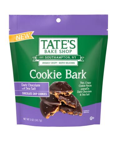 Tate's Bake Shop Cookie Bark, Chocolate Chip Cookies with Dark Chocolate and Sea Salt, 5 oz