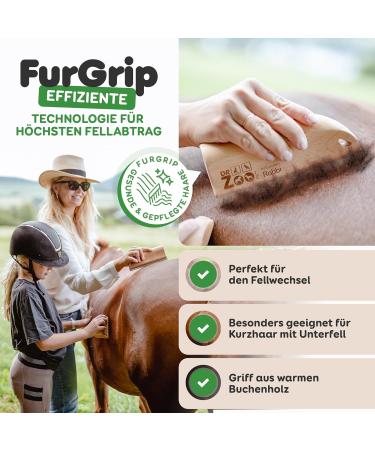 DR Zoo Horse Curry Comb Robbi - Best Coat Change Helper for Horses | Premium Wood Curry Comb for Healthy Coats - Buy Online on SooperMarket.com