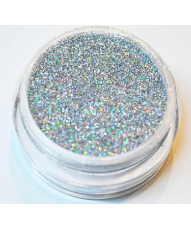 KM-Nails Glitter silver hologram XXL Studio size 0.2mm fine 10ml