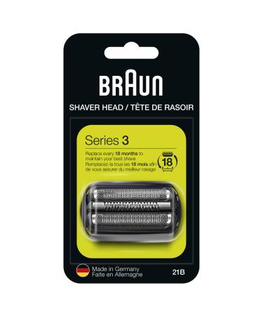 Braun Series 3 Electric Shaver Replacement Head - 21B - Compatible with Electric Razors 300s, 310s, 3010BT